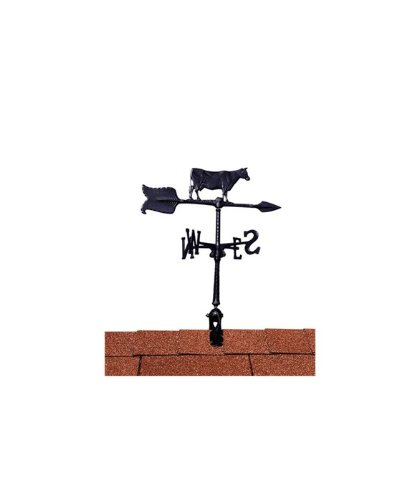 Whitehall Products Cow Accent Weathervane, 24-Inch, Black