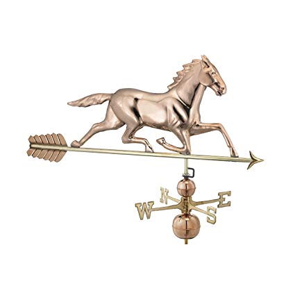 Good Directions Large Horse Estate Weathervane, Pure Copper